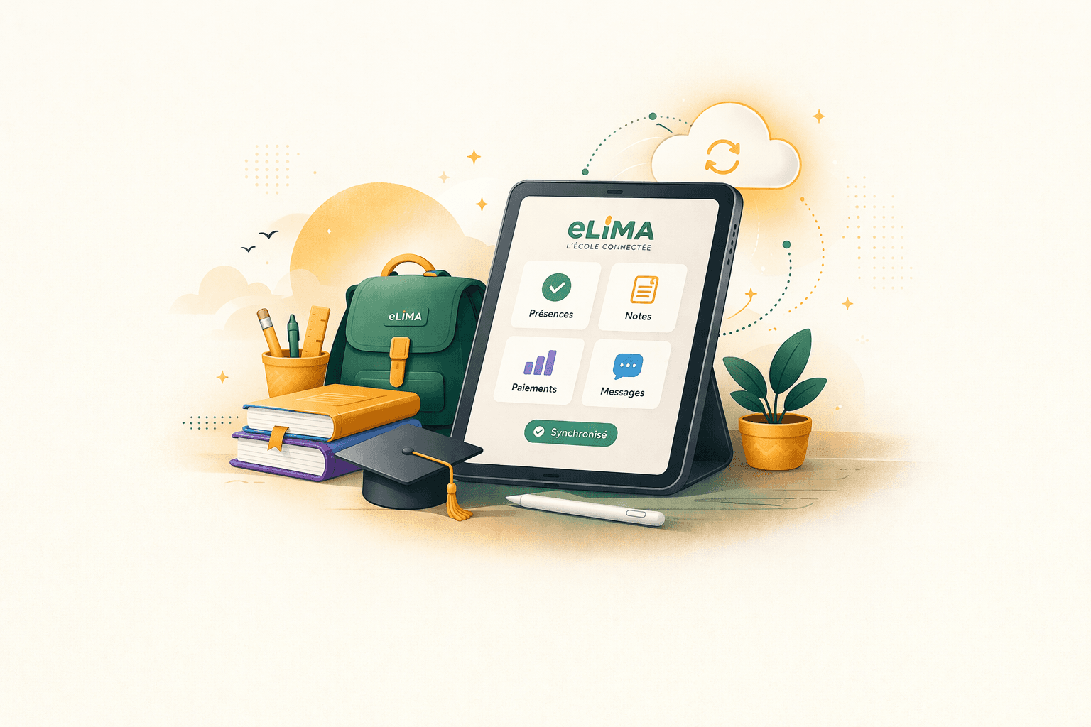 Elima — l’école connectée : présences, notes, paiements et messages